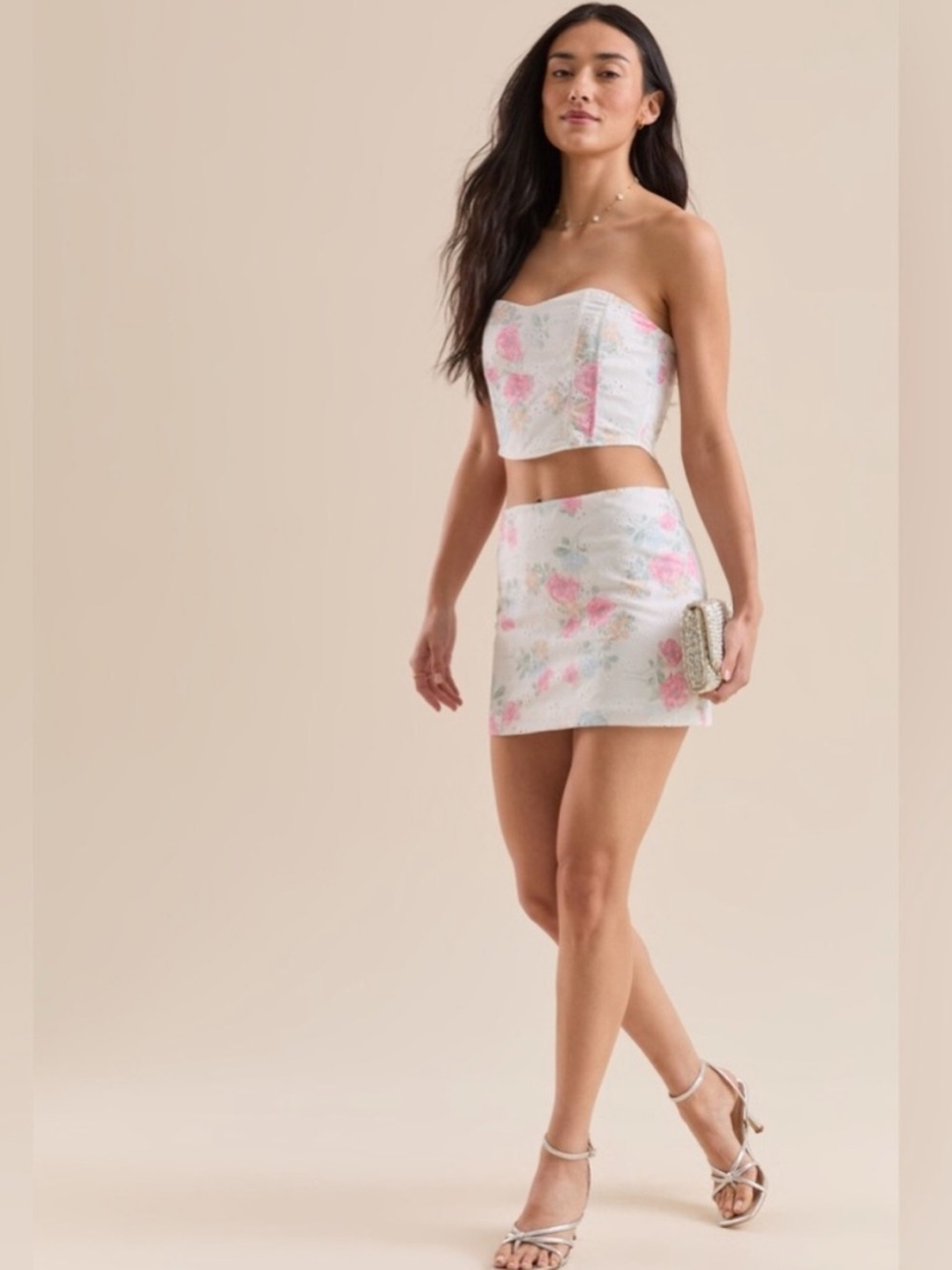 ALTAR’D STATE Angie Floral Mini Skirt Size XL COTTAGECORE COQUETTE ROMANTIC